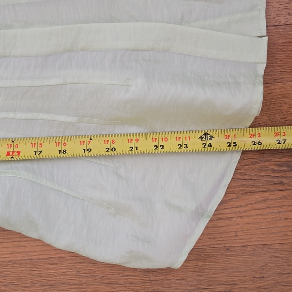 WORTHINGTON BRAND WOMEN'S LIME GREEN LONG SLEEVES FRONT BUTTON SHIRT SIZE XS - Picture 10 of 14